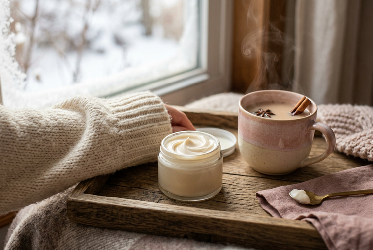 Winter skin care routine in Pakistan: Palmer's Cocoa Butter Solid for 48-hour deep moisture against winter dryness