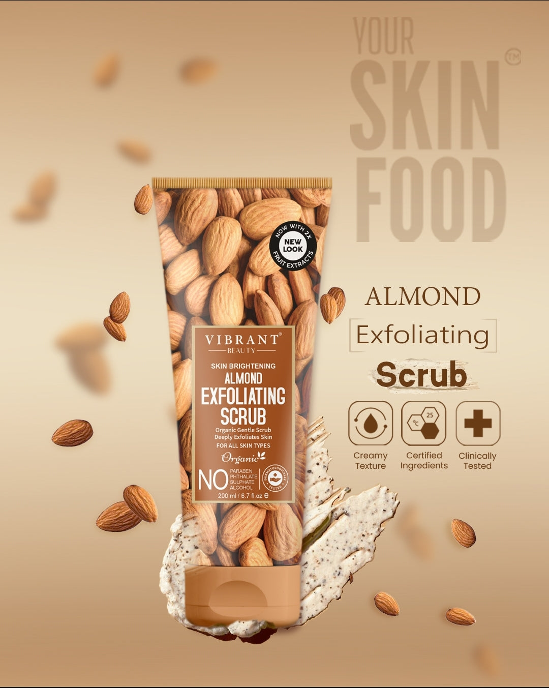 Vibrant Beauty Almond Exfoliating Scrub – Aslam Beauty