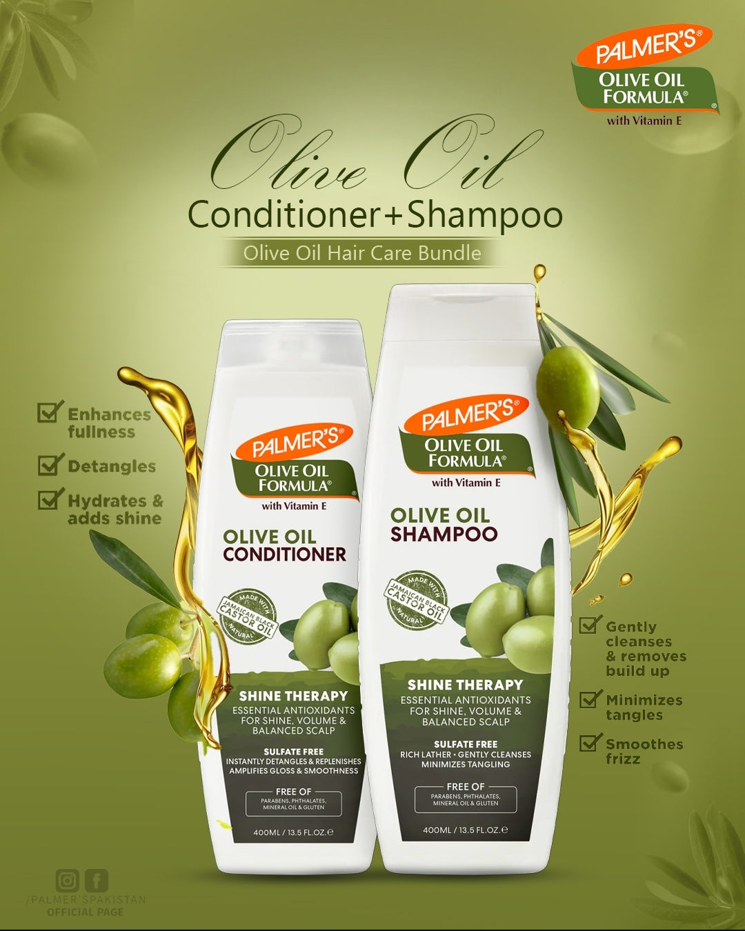 Palmer's Olive Oil Formula Shine Therapy for Shine - Volume – Aslam Beauty