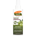 A 250 ml bottle of Palmer's Olive Oil Leave-In Conditioner with Vitamin E, featuring a white spray top and a label with green olives and olive green sections.