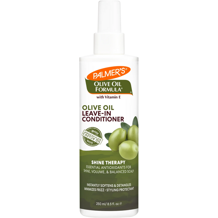 Palmer's Olive Oil Leave-In Conditioner 250ml bottle with vitamin E for smooth, moisturized hair
