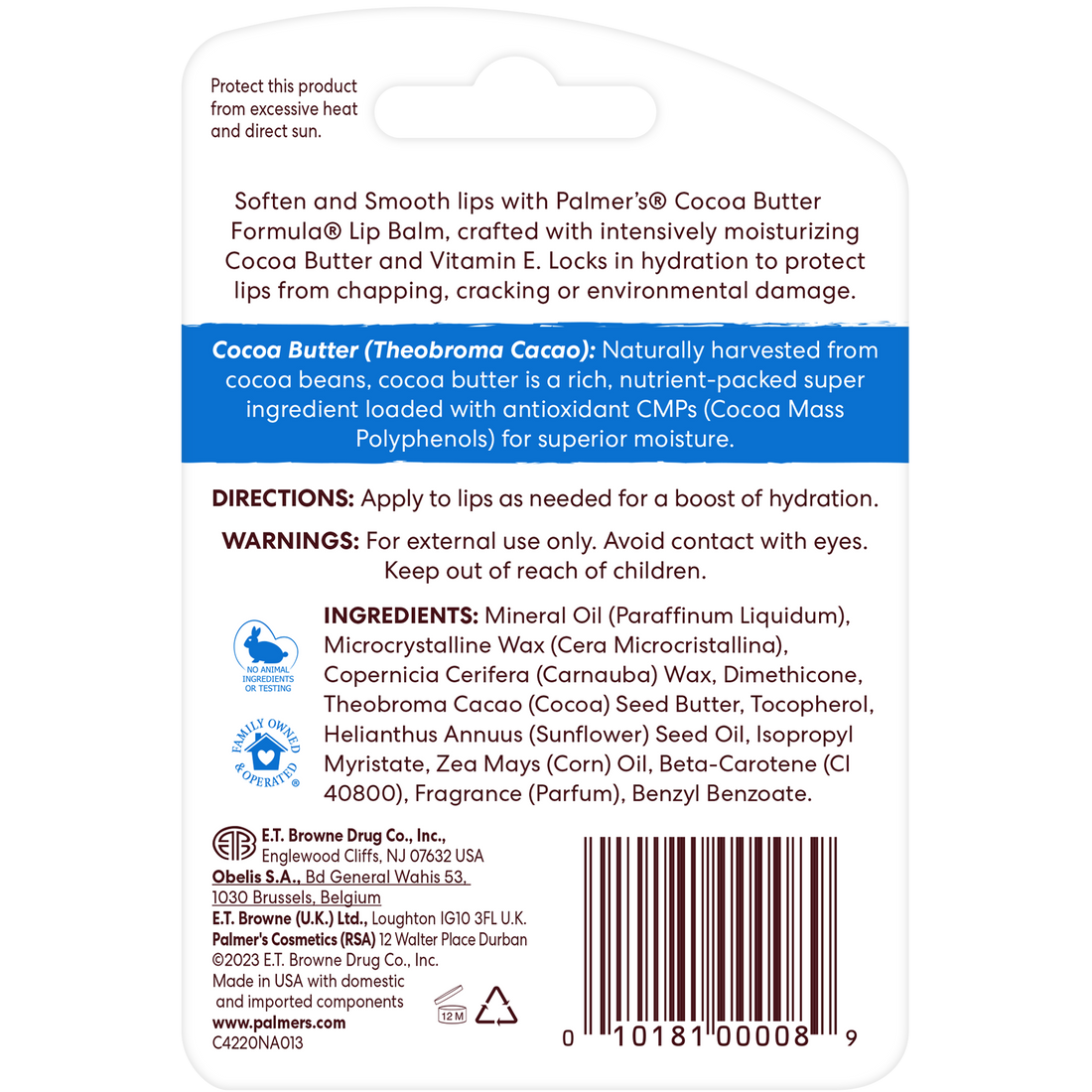 Palmer's Cocoa Butter Original Ultra Moisturizing Lipbalm – Aslam Beauty