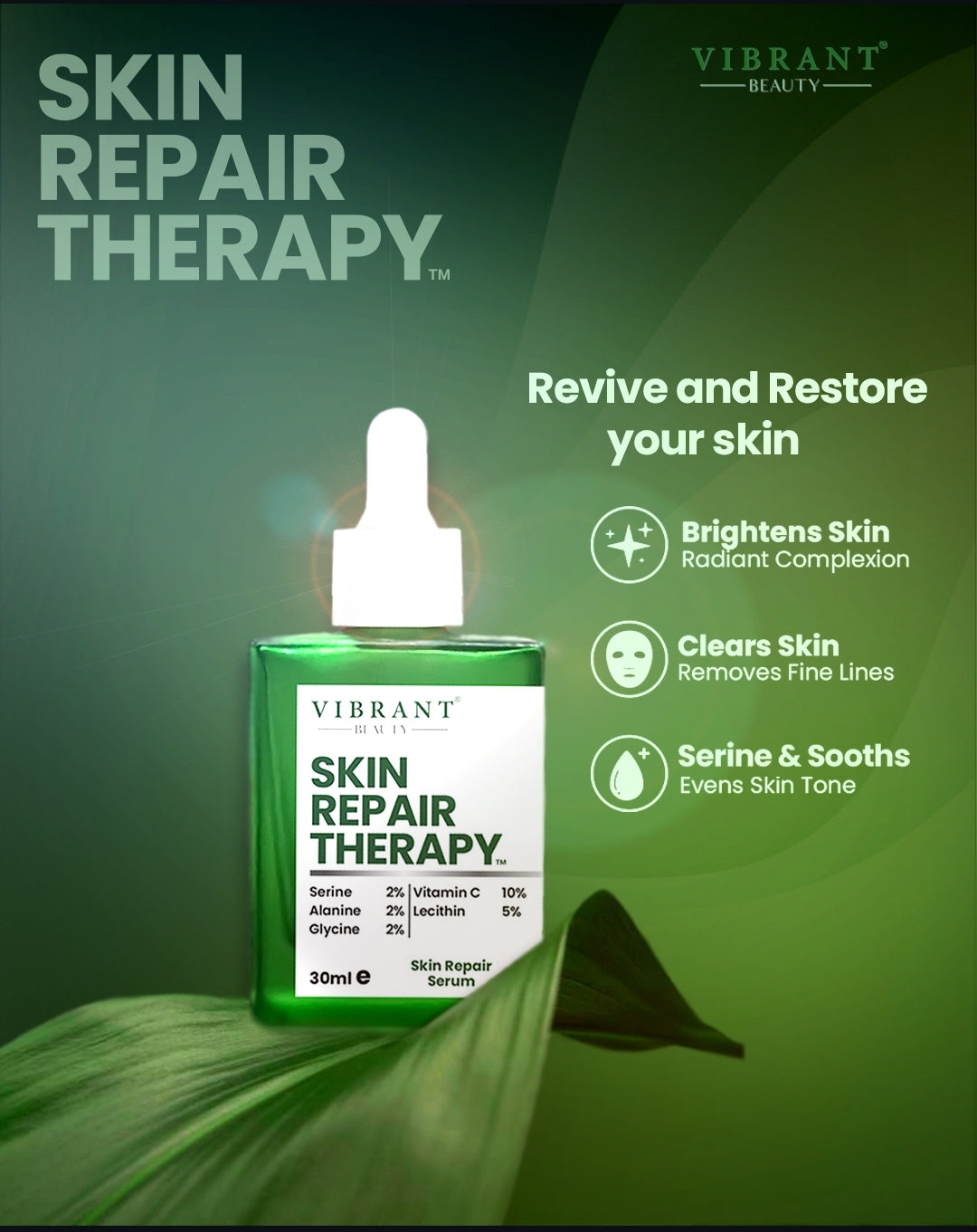 Vibrant Beauty Skin Repair Therapy Skin Repair Serum (30ml) – Aslam Beauty