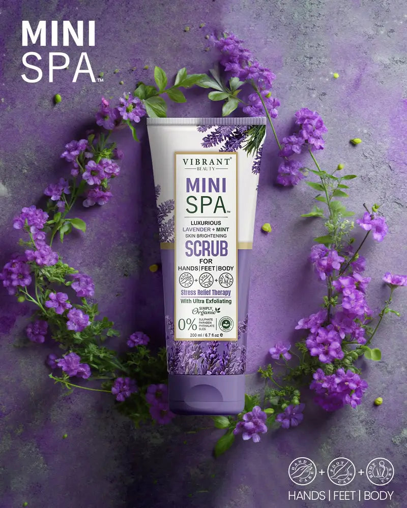 Vibrant Beauty Stress Relief Therapy Lavender & Mint Face Scrub – Aslam Beauty
