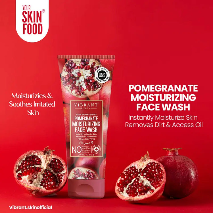Vibrant Beauty Pomegranate Moisturizing Face Wash – Aslam Beauty