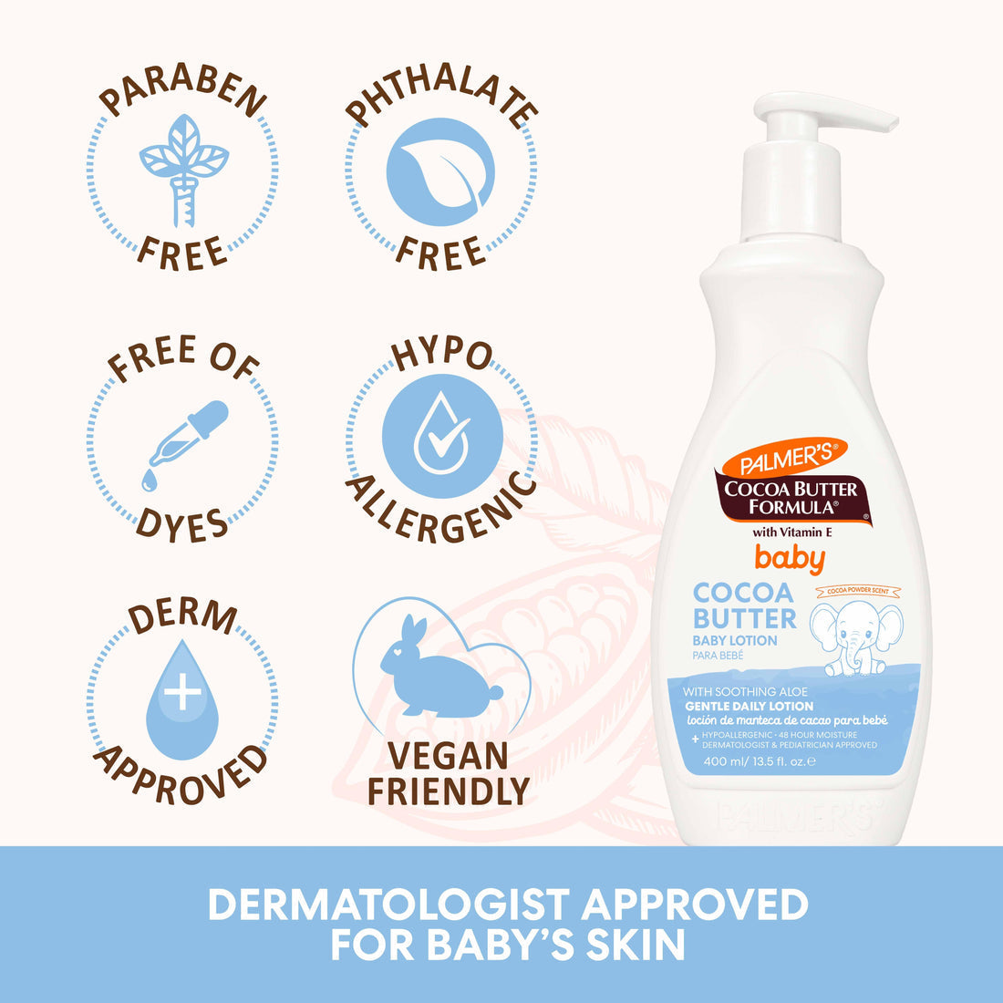 Palmer's Cocoa Butter Baby Lotion with Aloe – Aslam Beauty
