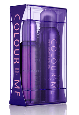 Colour Me Purple Perfume & Body Spray Gift Set For Her – Gift Box – Aslam Beauty