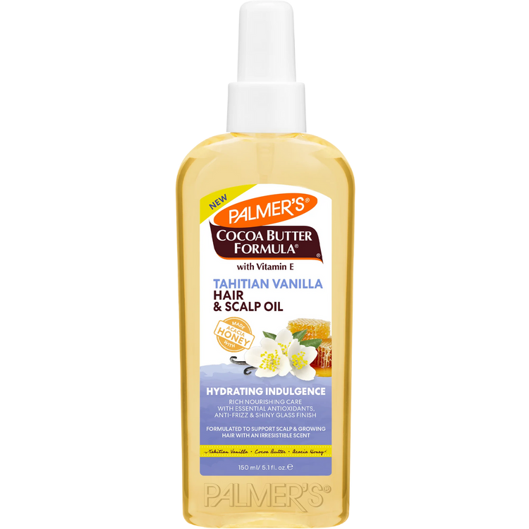 Palmer's Vanilla Hair Oil Spray 150ml – lightweight hair oil mist for shine and softness
