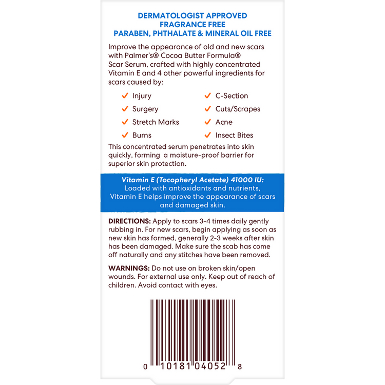 Palmer's Cocoa Butter Formula Vitamin E - Scar Serum for Old – Aslam Beauty