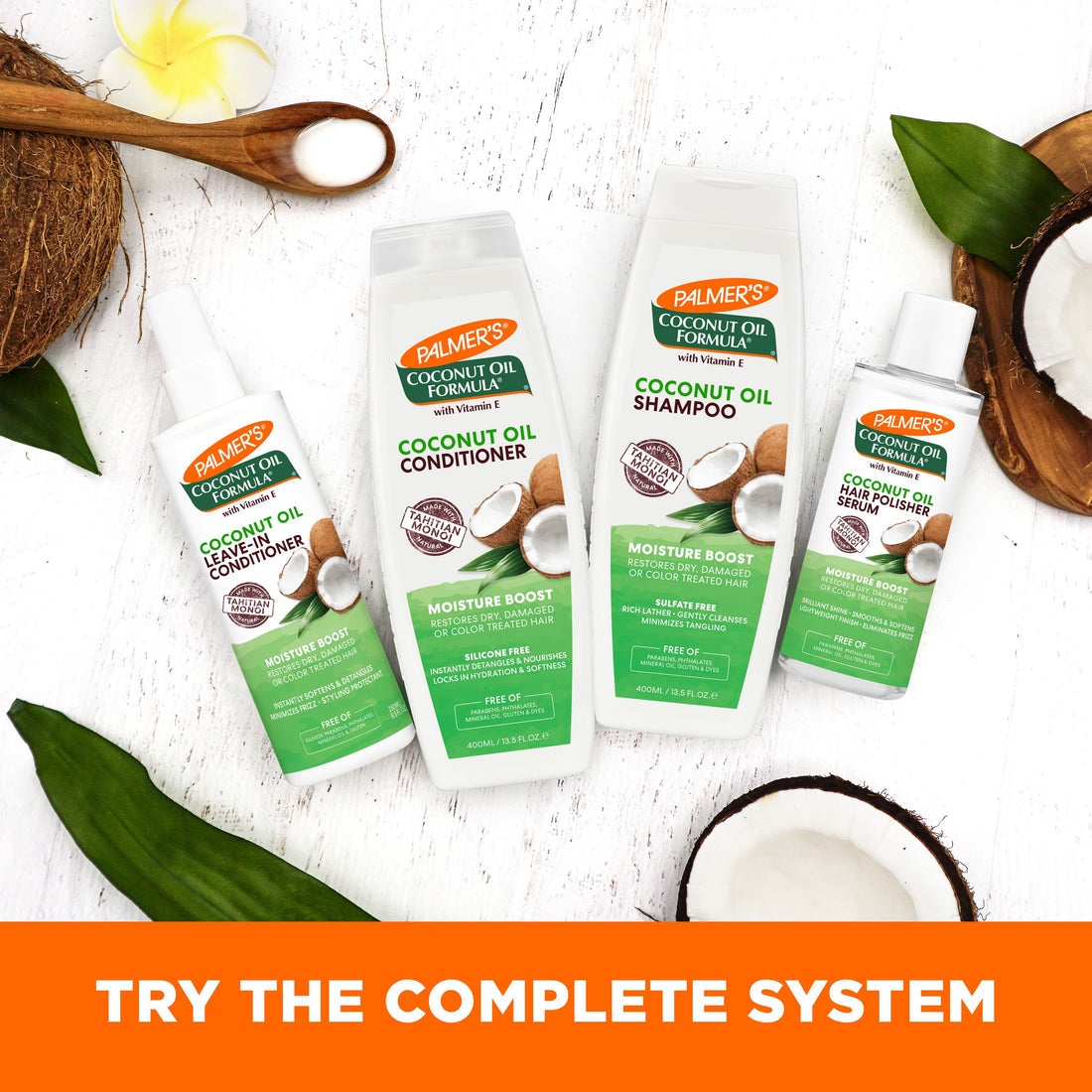 Palmer's Coconut Oil Formula Hair Polisher Serum For Moisture Boost Restores Dry, Damaged & Color Treated Hairs