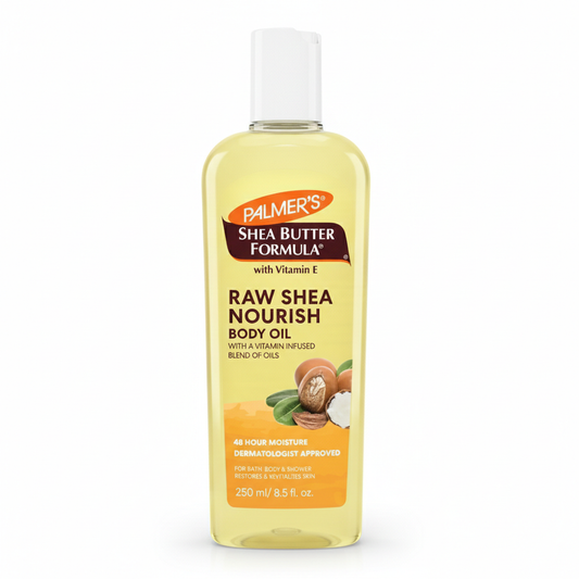 Palmer's Raw shea Nourish Body Oil For Bath and body Massage and for dry & Sensitive Skin 250ml