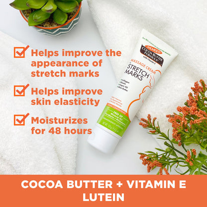Palmer's Cocoa Butter Massage Cream For Stretch Marks 125g + free 50ml of Massage Lotion