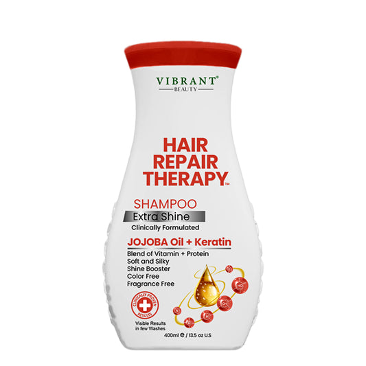 Vibrant Beauty Hair Repair Therapy Shampoo Extra Shine (Jojoba Oil + Keratin) (400ml)