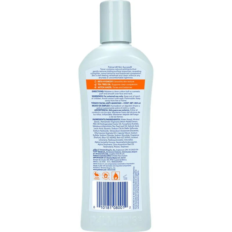 Palmer's Skin Success Body & Face Care Anti Dark Spot Complexion Toner For a Clear and Even skin Tone 250ml