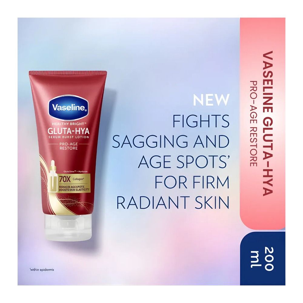 Vaseline Gluta-Hya Serum Burst Lotion Pro-Age Restore