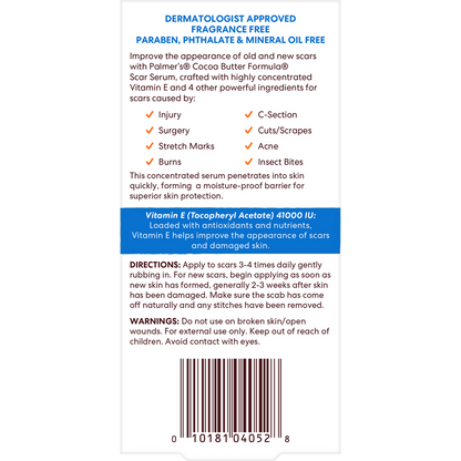 Palmer's Cocoa Butter Formula Vitamin E - Scar Serum For Old and New Scars 30ml