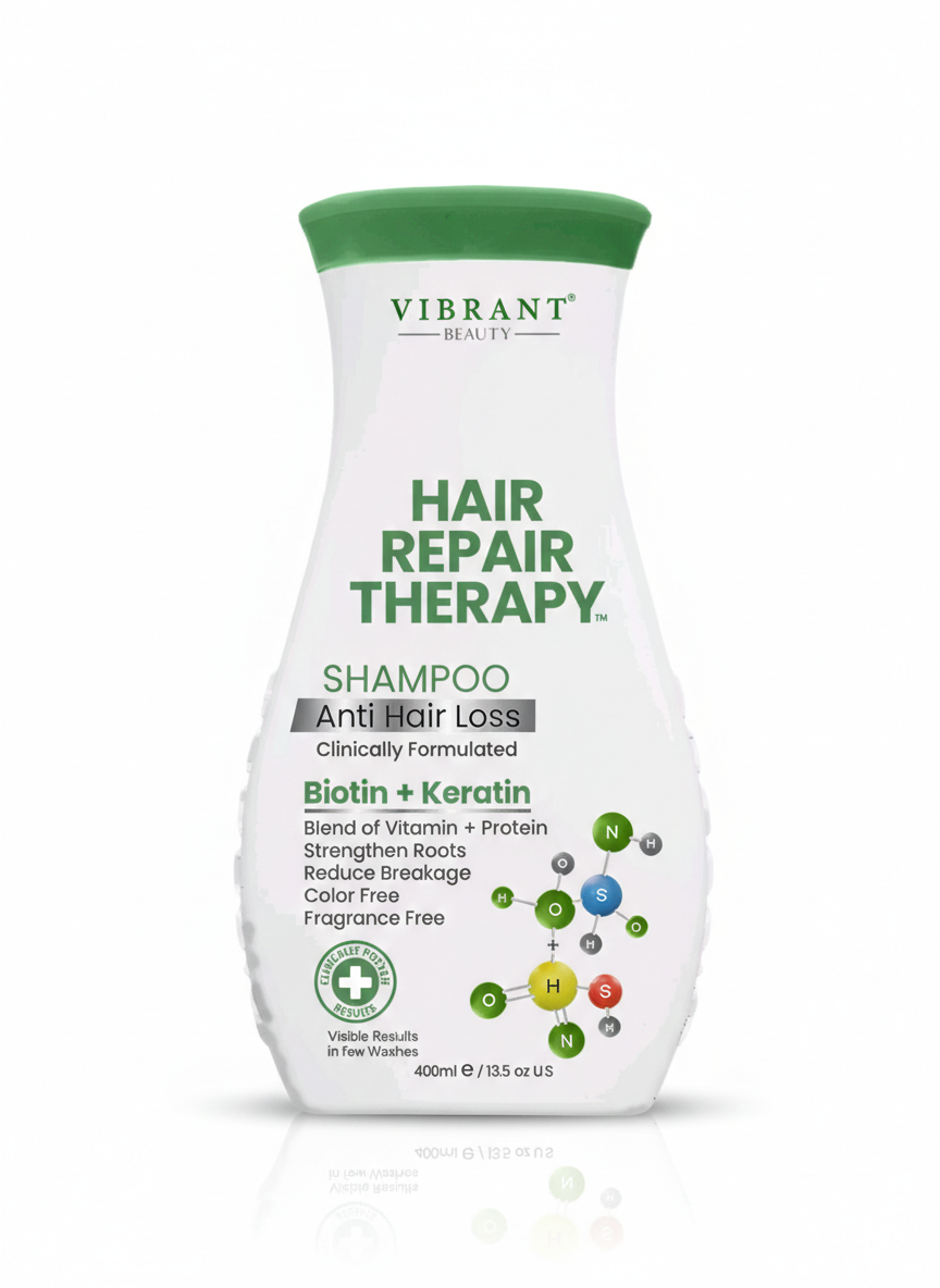 Vibrant Beauty Hair Repair Therapy Anti Hair Loss Shampoo (Biotin + Keratin) (400ml)