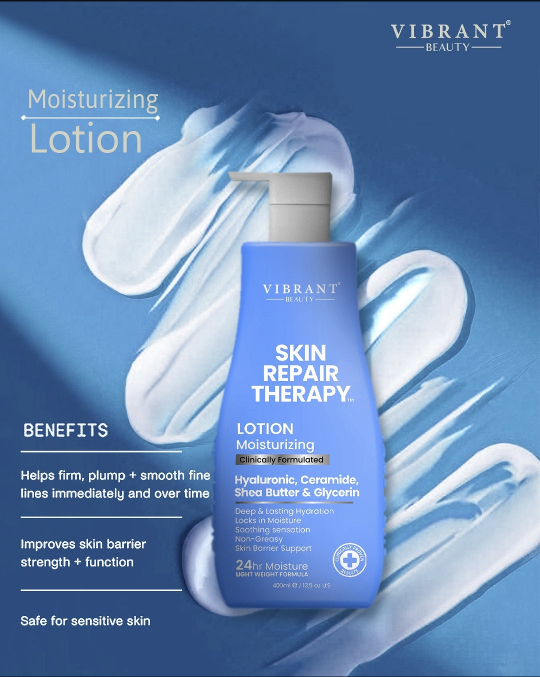 Vibrant Beauty Skin Repair Therapy Moisturizing Lotion (200ml)