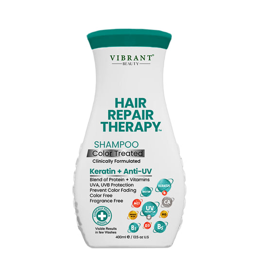 Vibrant Beauty Hair Repair Therapy Shampoo Color Treated (Keratin + Anti-UV) (400ml)