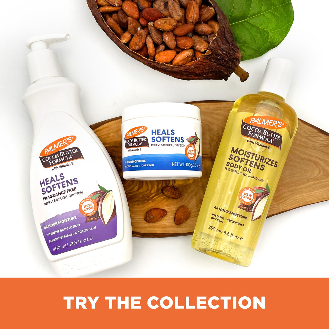 Palmer's Cocoa Butter Heals and Softens Fragrance Free Body Lotion For Sensitive Skin