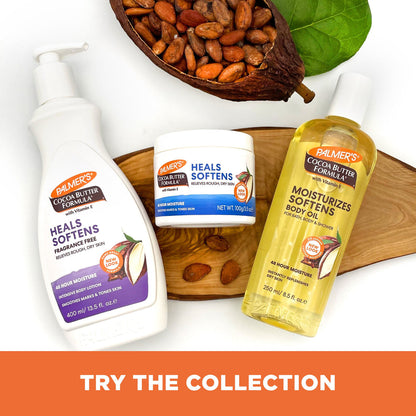 Palmer's Cocoa Butter Heals and Softens Fragrance Free Body Lotion For Sensitive Skin