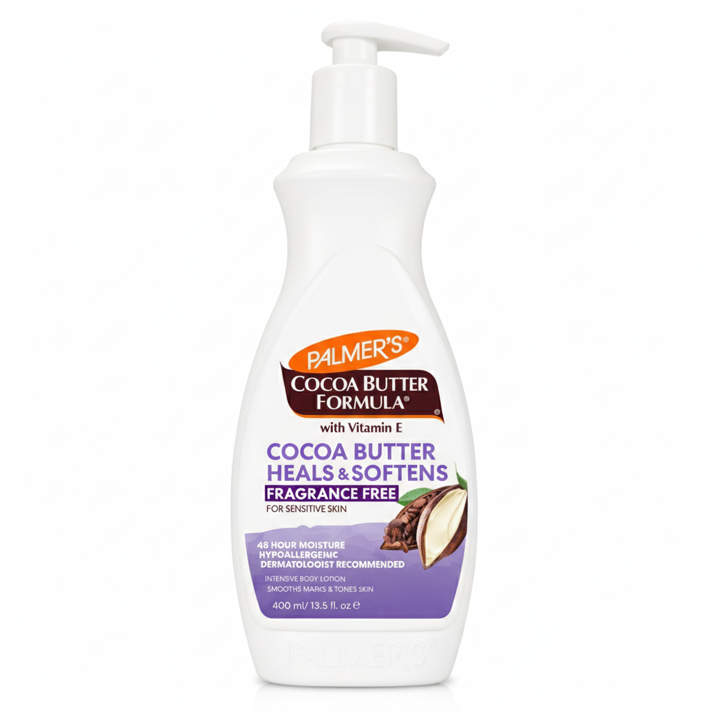 Palmer's Cocoa Butter Heals and Softens Fragrance Free Body Lotion For Sensitive Skin