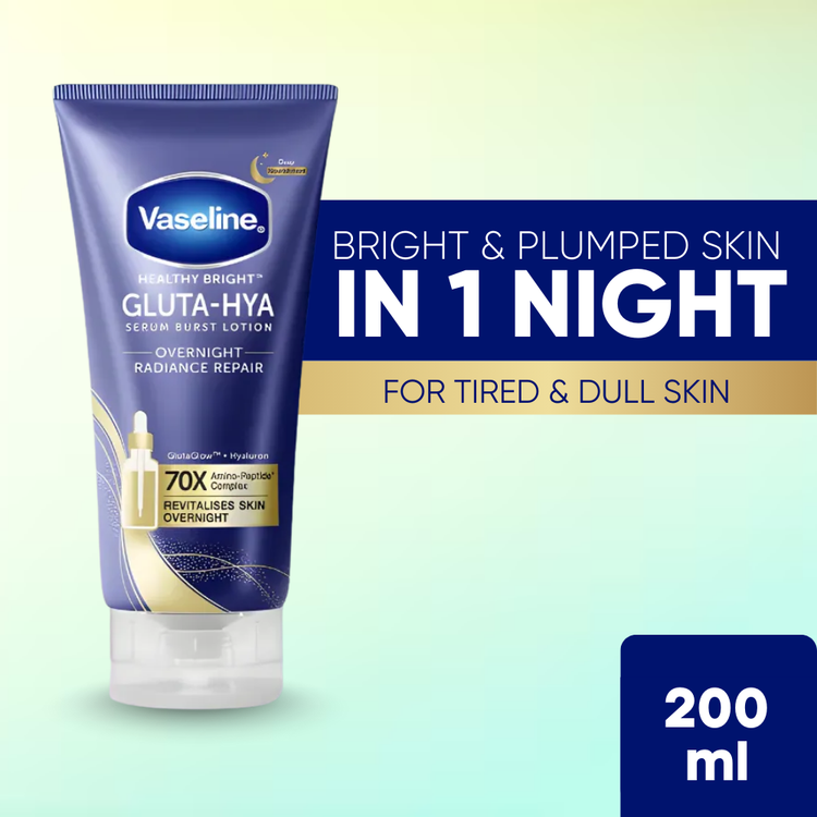 Vaseline Gluta-Hya Serum Burst Lotion Overnight Radiance Repair