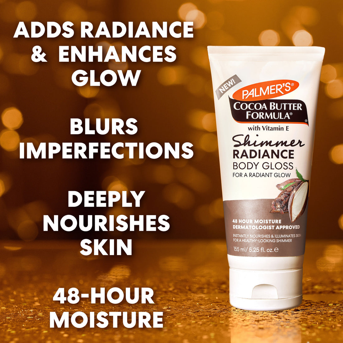 Palmer's Cocoa Butter Shimmer Radiance Body Gloss For a Radiant Glow 155ml