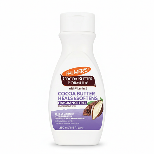 Palmer's Cocoa Butter Heals and Softens Fragrance Free Body Lotion For Sensitive Skin