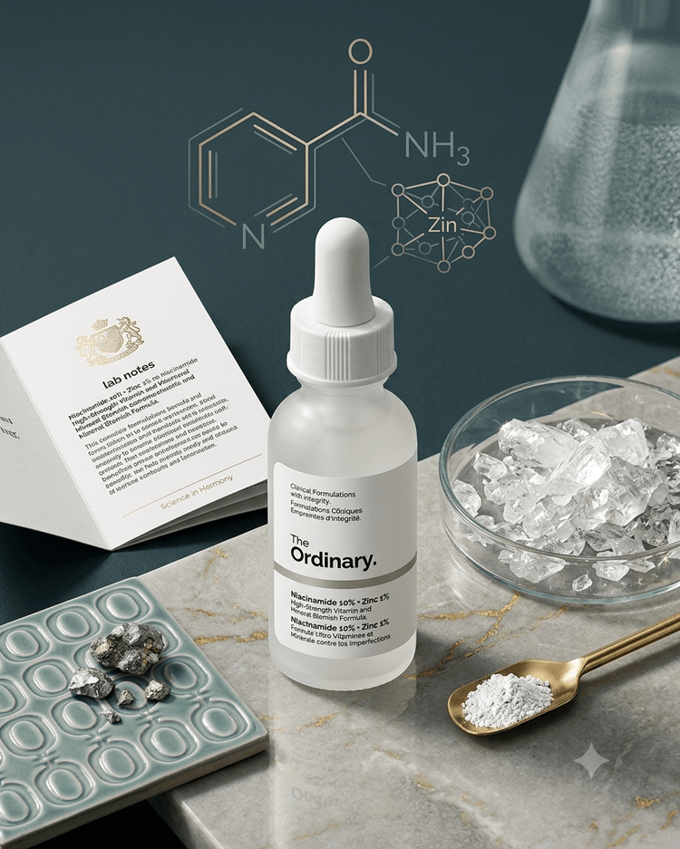 The Ordinary Niacinamide 10% + Zinc 1% serum dropper bottle – brightening serum for blemish-prone skin